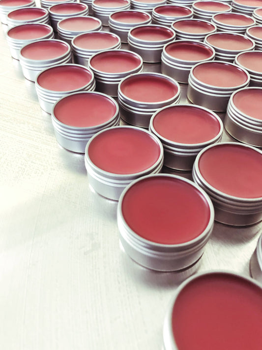 Rogue Rouge Rose Lip Balm. Eco friendly, low waste. All natu