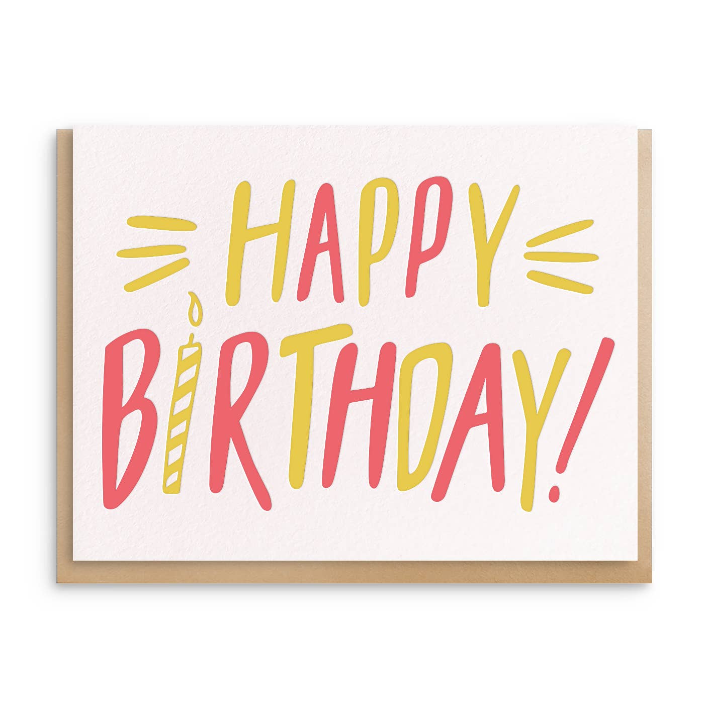 Happy Birthday - Letterpress Birthday Greeting Card