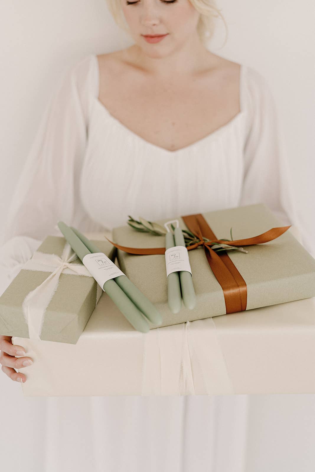 Eucalyptus | Dipped Beeswax Taper Candles | All Natural