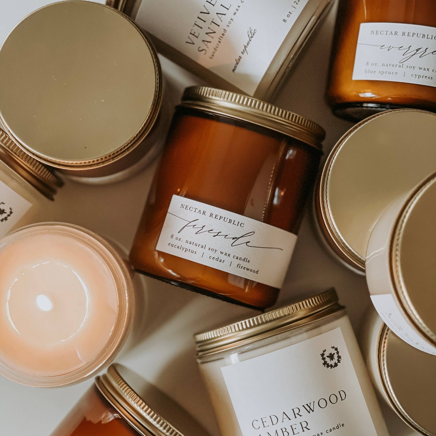 Citrus Basil Tin Soy Candle | mothers day spring