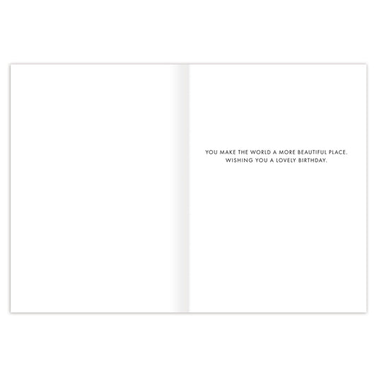 Orange Poppies Lovely Birthday Card