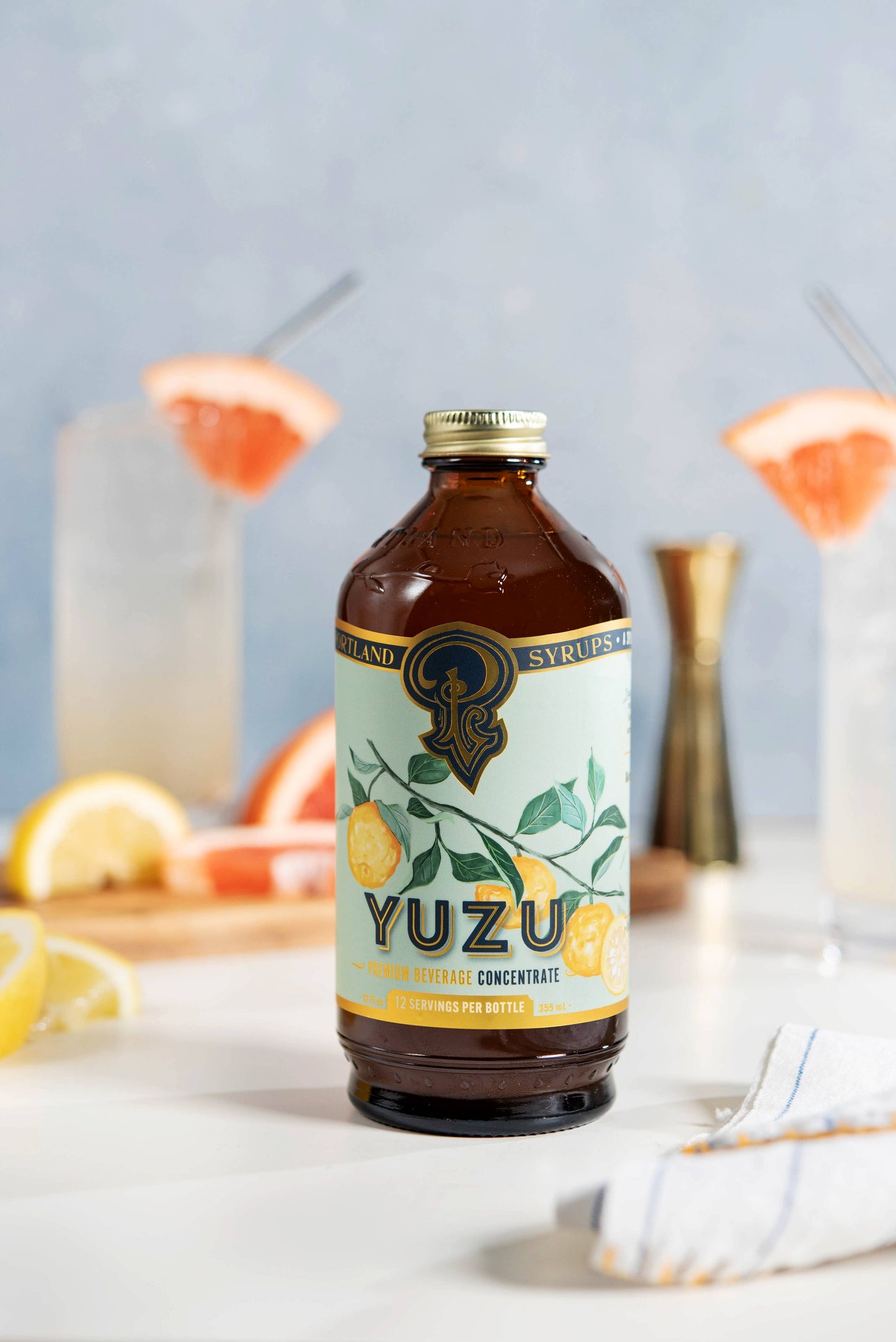 Yuzu Syrup 12oz - cocktail / mocktail mixer
