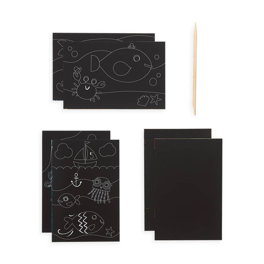 Scratch & Scribble: Mini Kit - Friendly Fish (7 PC Set)