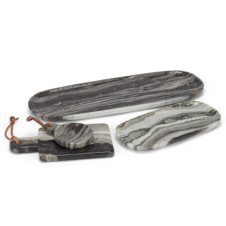 Rectangle Serving Board with Loop-Black