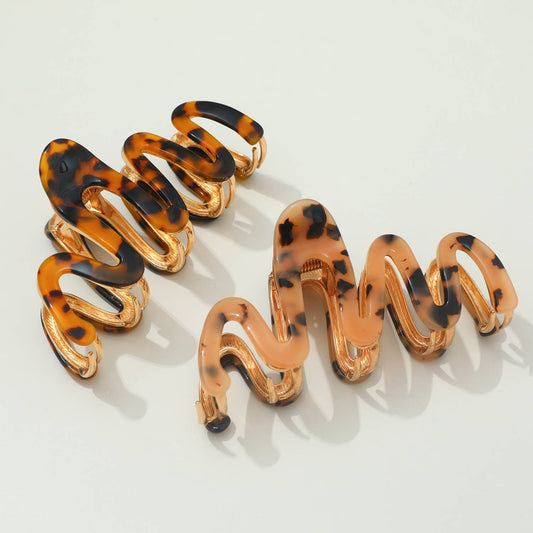 Willow Core | Large Squiggle Metal Claw Clip