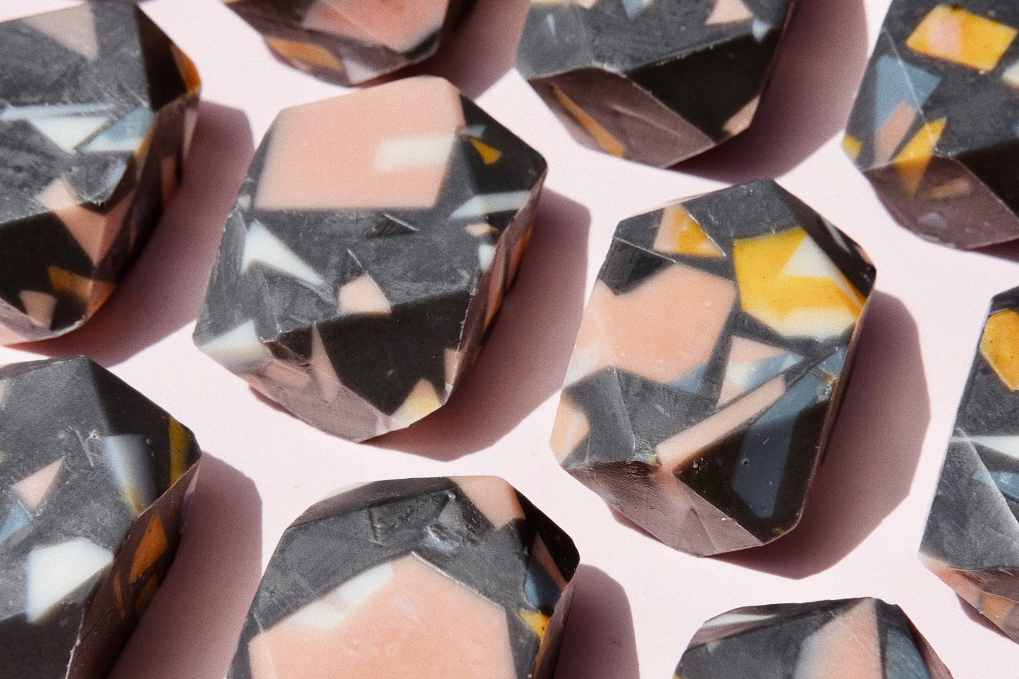 Terrazzo mini gem bar soap. Natural, sustainable, modern.
