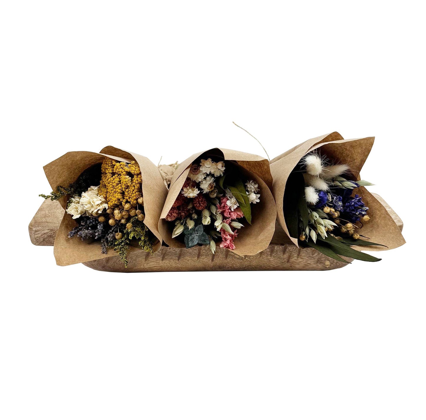 MINI Pink Larkspur & Baby Eucalyptus Bouquet Bundle #134