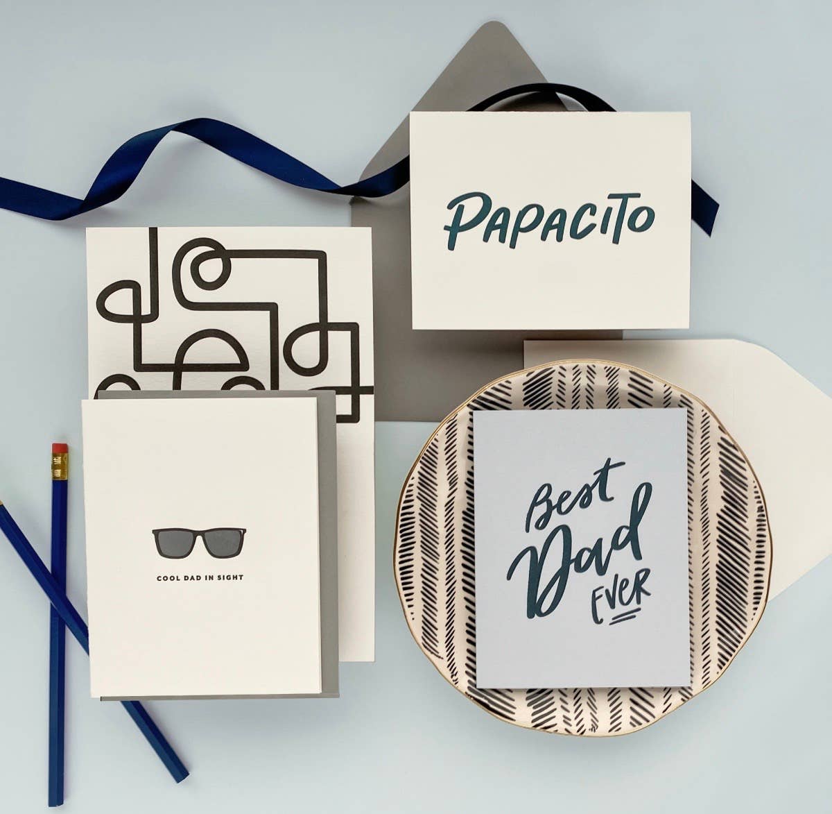 Best Dad Ever - Letterpress Father's Day Greeting Card