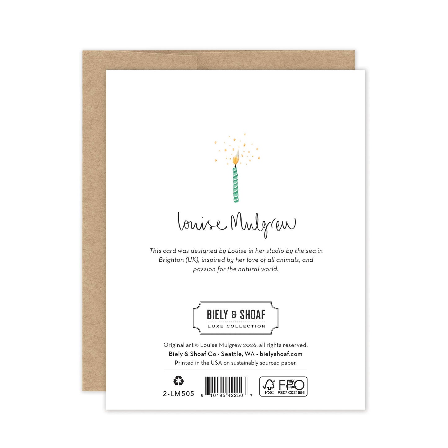 Make a Wish Cupcake Birthday - Luxe A2 Card