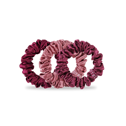 Silk Hair Scrunchie | Small | Burgundy Bliss
