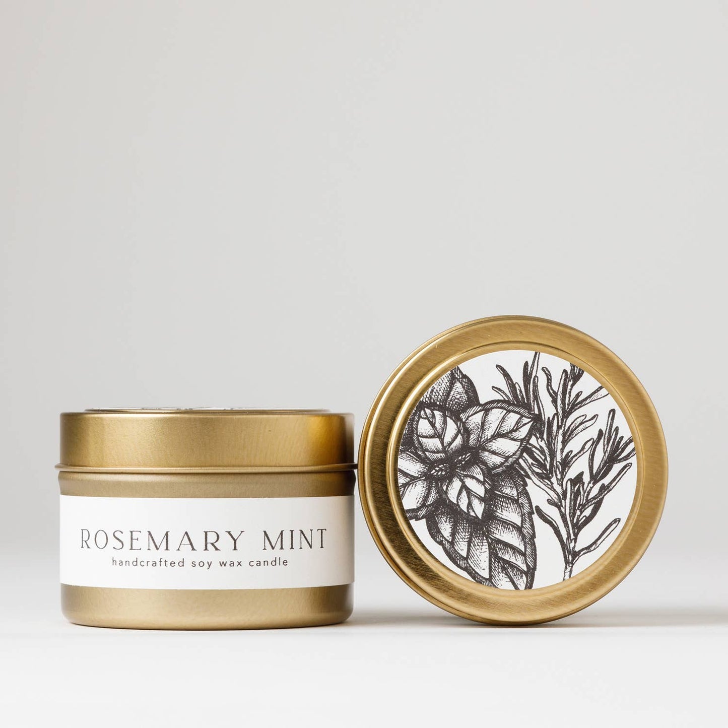 Rosemary Mint Tin Soy Candle | mothers day spring easter