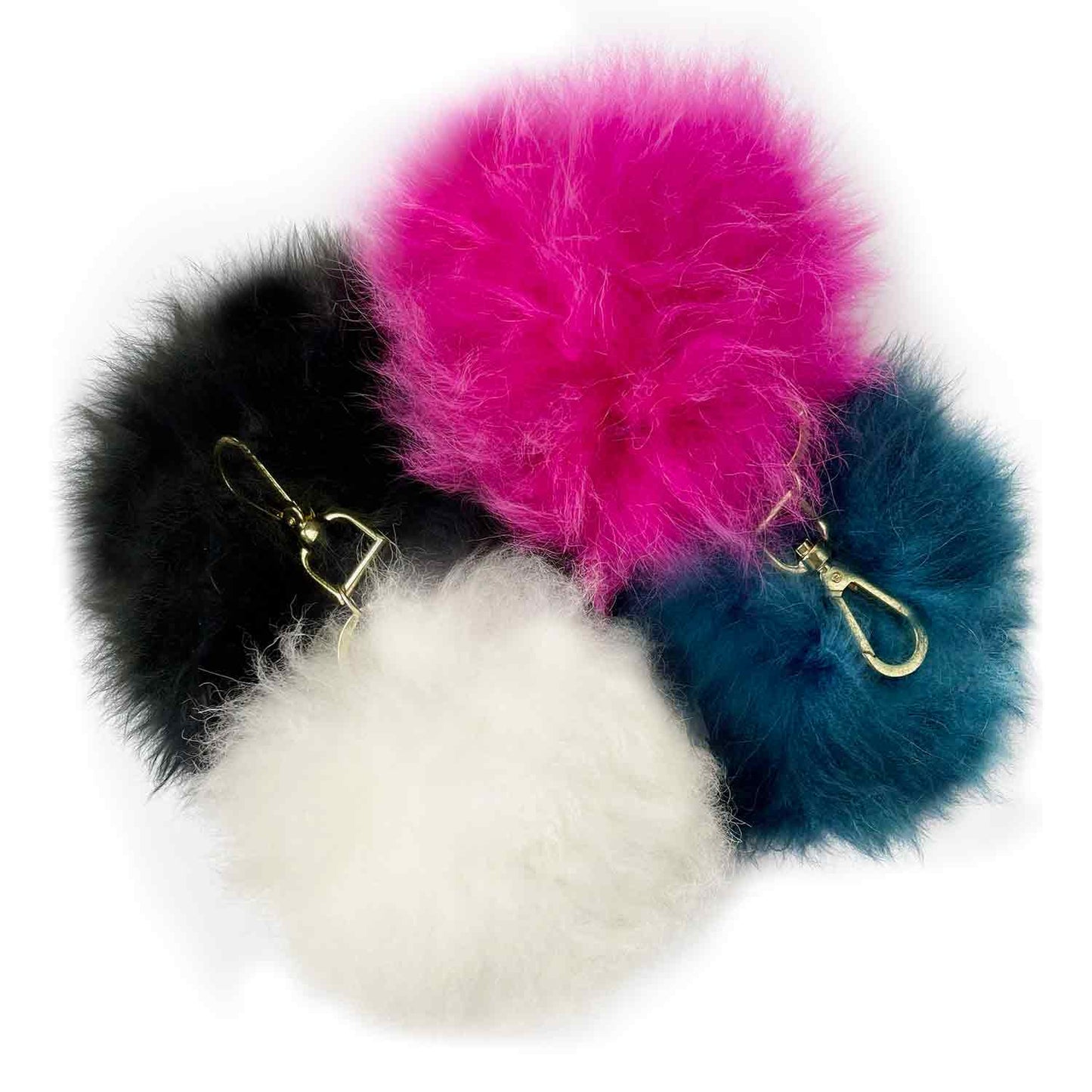Keychain Pom Poms | 6" | Magenta