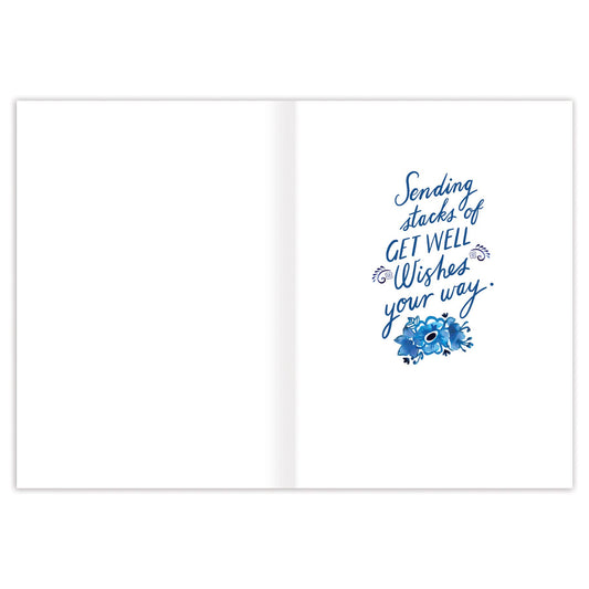 Book Stack Get Well Card