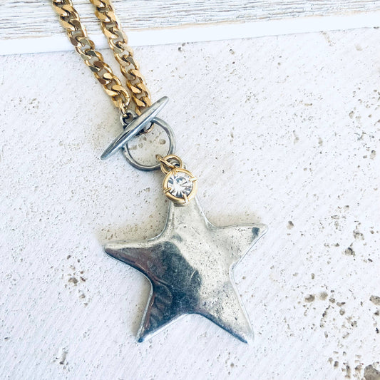 Star moon heart mixed meta necklaces no tarnish jewelry 2025
