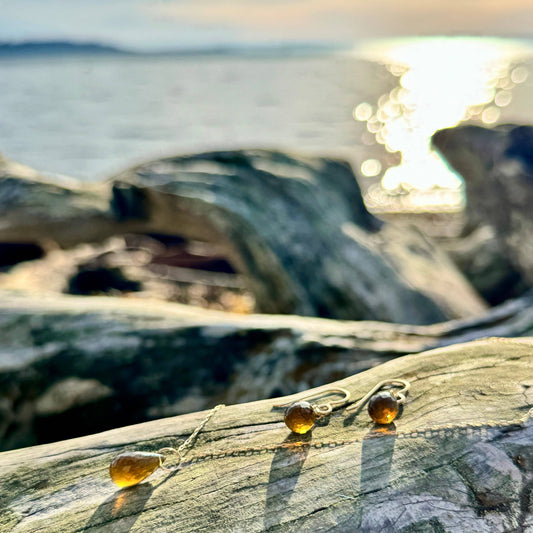Whiskey Quartz Necklace