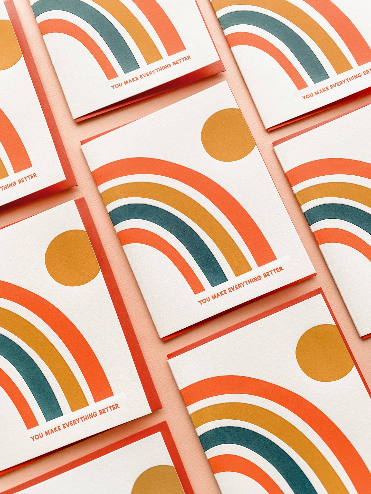 Everything Better - Letterpress Friendship Card