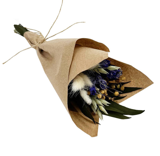 MINI Purple Larkspur & Bunny Tail Bouquet Bundle #135