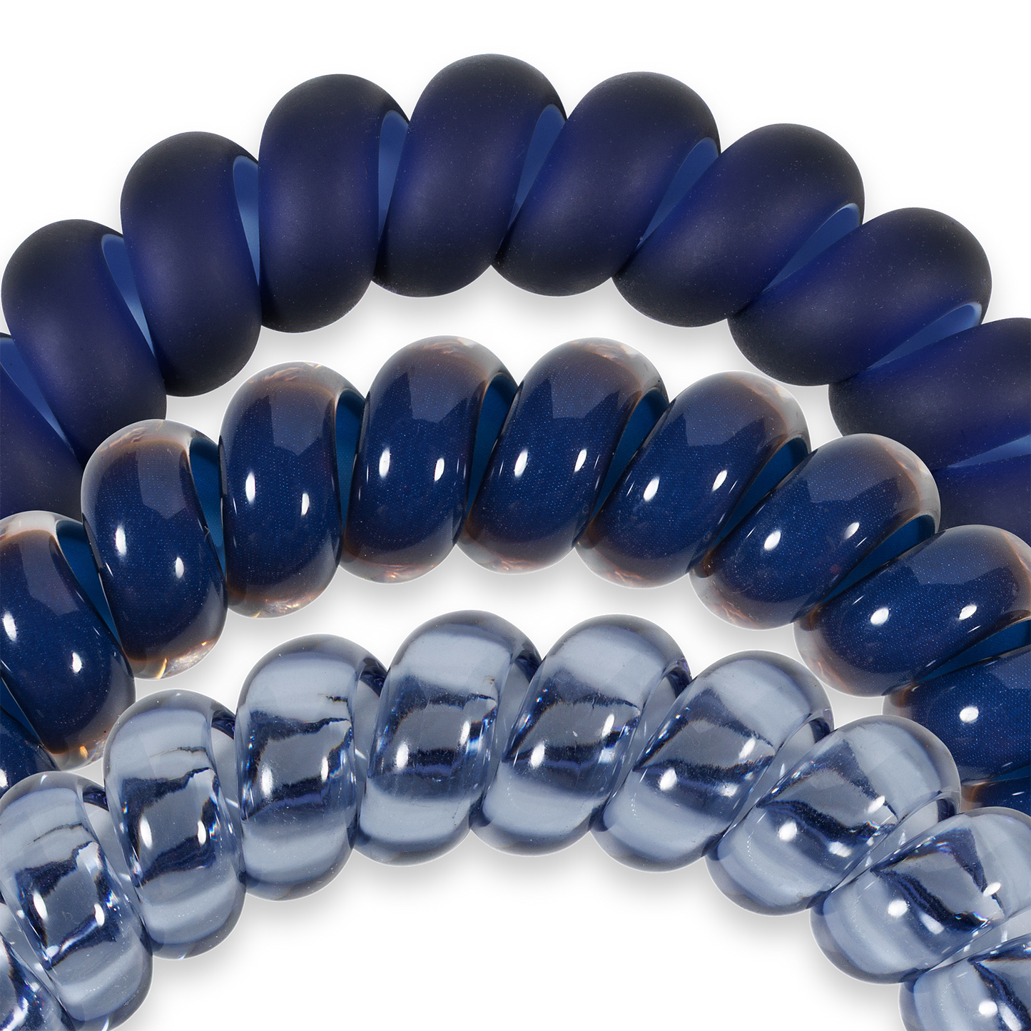 Spiral Hair Coils | Large | Nightfall Navy Hair Ties