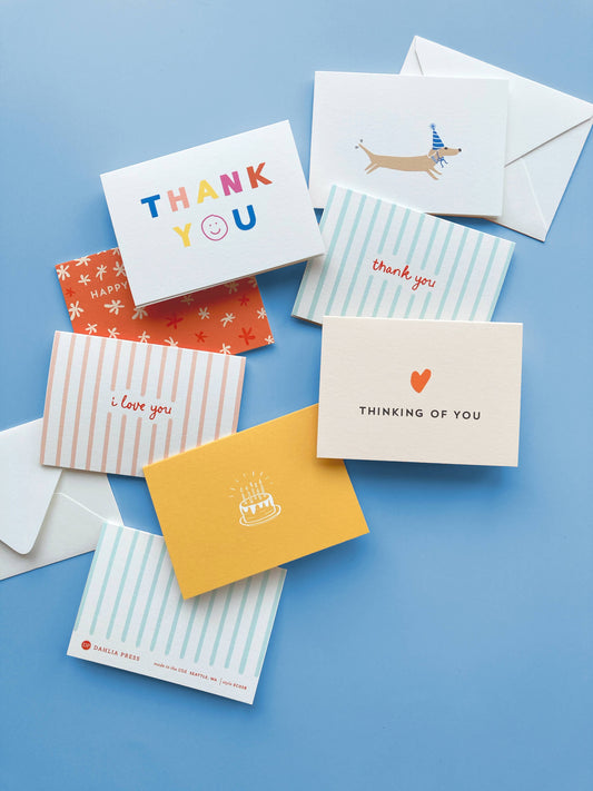 Baby Stripes - Enclosure Greeting Cards
