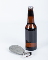 Nature-Inspired Stainless Steel Stone Bottle Opener