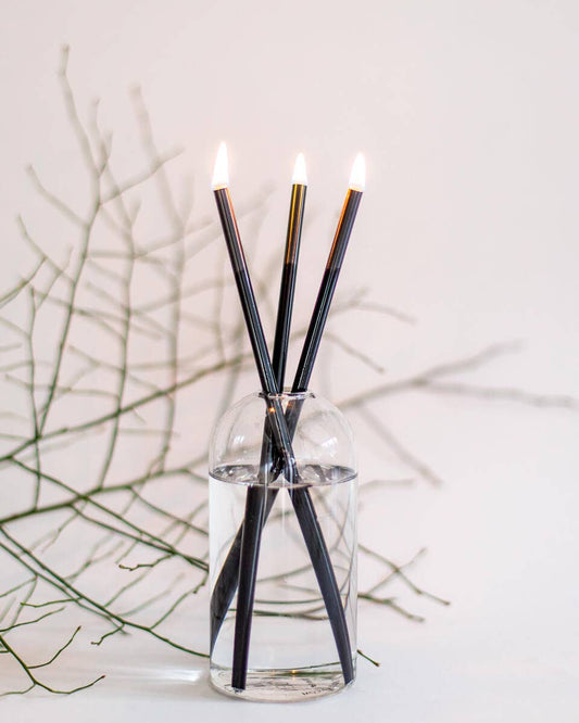 Black Everlasting Candle – Reusable Steel Candles