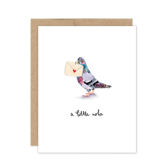 Pigeon A Little Note Boxed Notecard - Set of 10
