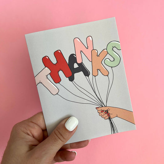 Thank You Card - Balloons