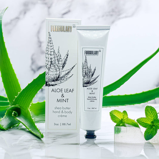 Aloe Leaf & Mint - Shea Butter Hand and Body Creme Tube