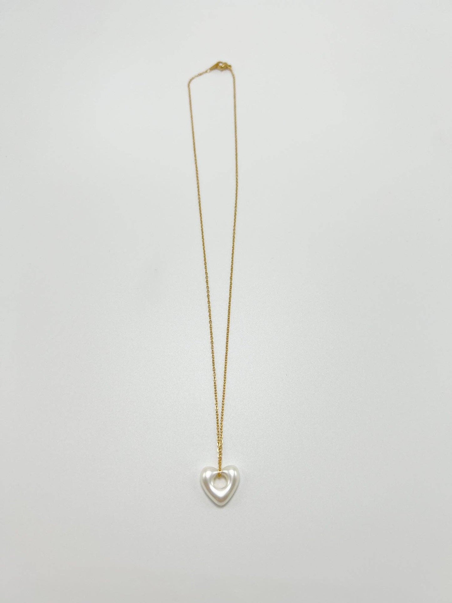 Signature Heart Necklace - White