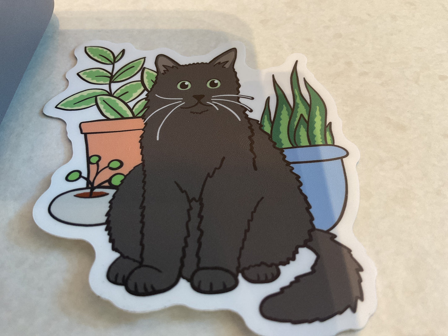 Sticker - plant cat