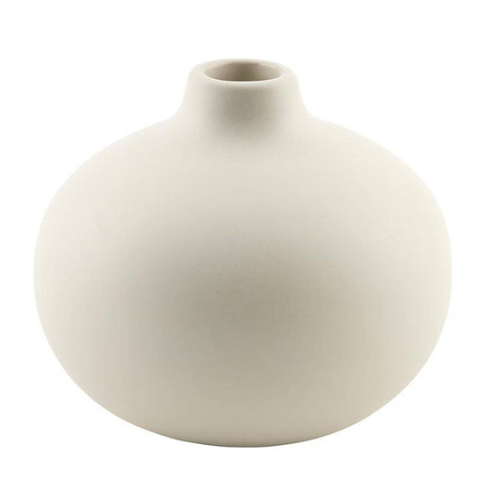 Matte White Ceramic Bud Vase