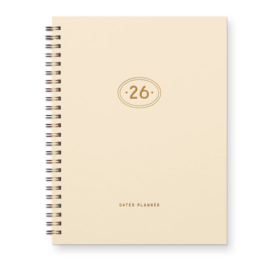 2026 Gold Plated Dated Planner : Calendar Year