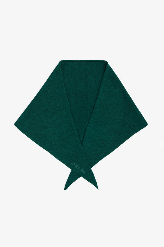 Merino Wool Triangle Scarf - Alpine Fern - FW25