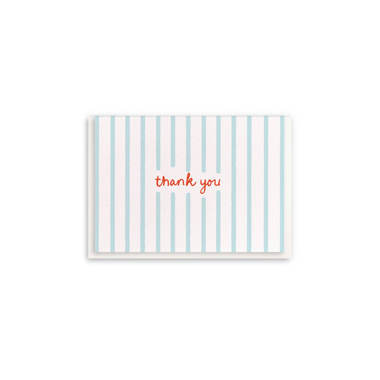 Thank You Stripes - Enclosure Greeting Cards