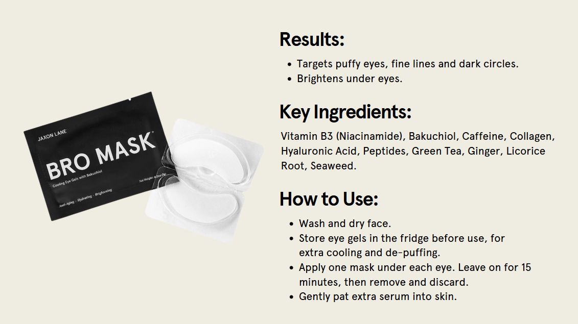 BRO MASK Hydrogel Cooling Eye Gels