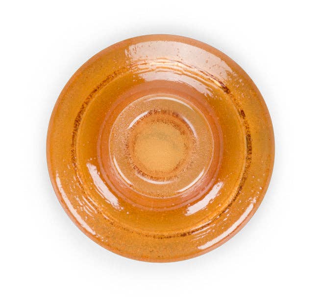 BRITISH COLOUR STANDARD - Glass Candleholder in Almond Shell
