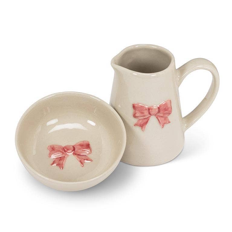 Mini Bowl with Pink Bow-3"D