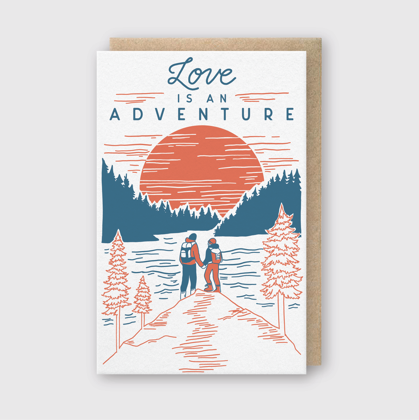 Love Is An Adventure Hikers Card