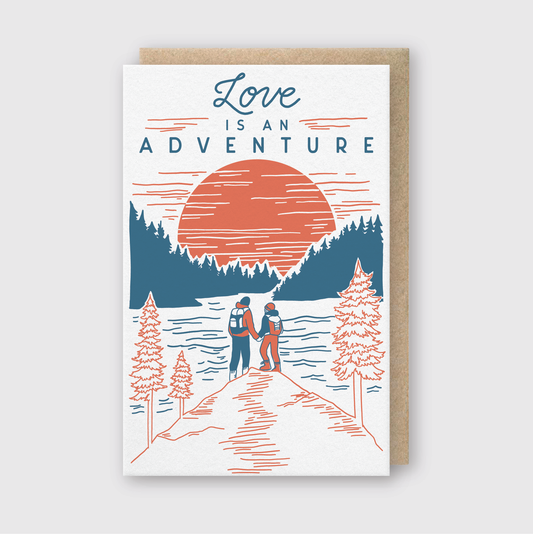 Love Is An Adventure Hikers Card