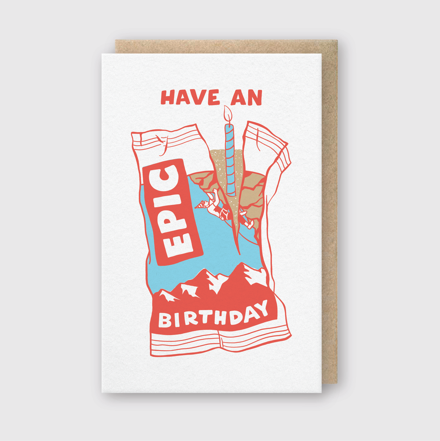 Letterpress Birthday Greeting Card – Snack Bar