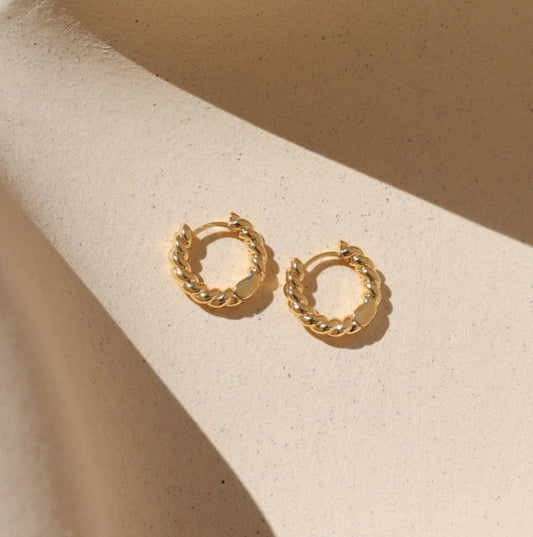 Croissant Huggie Hoops I Ready to Ship