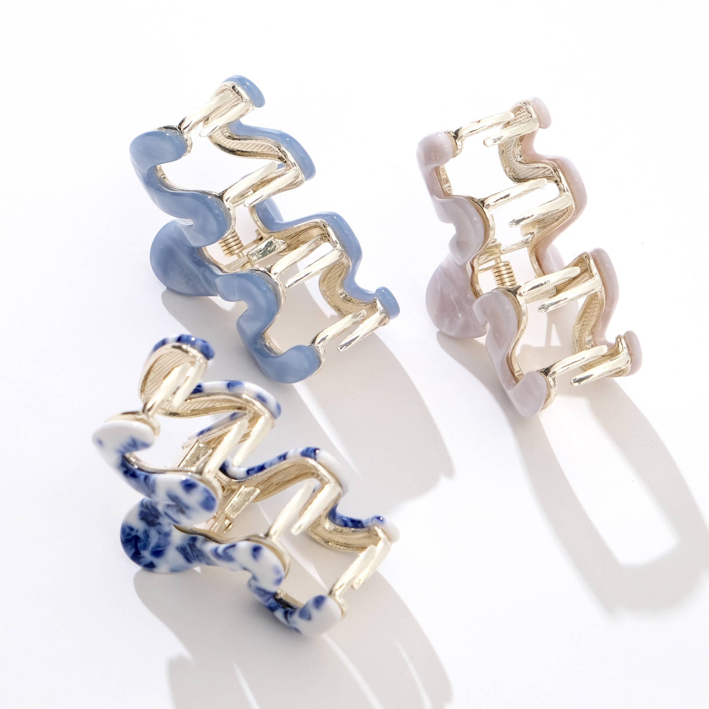 Willow Mini Coastal Metal Squiggle Claw Clip - Mini