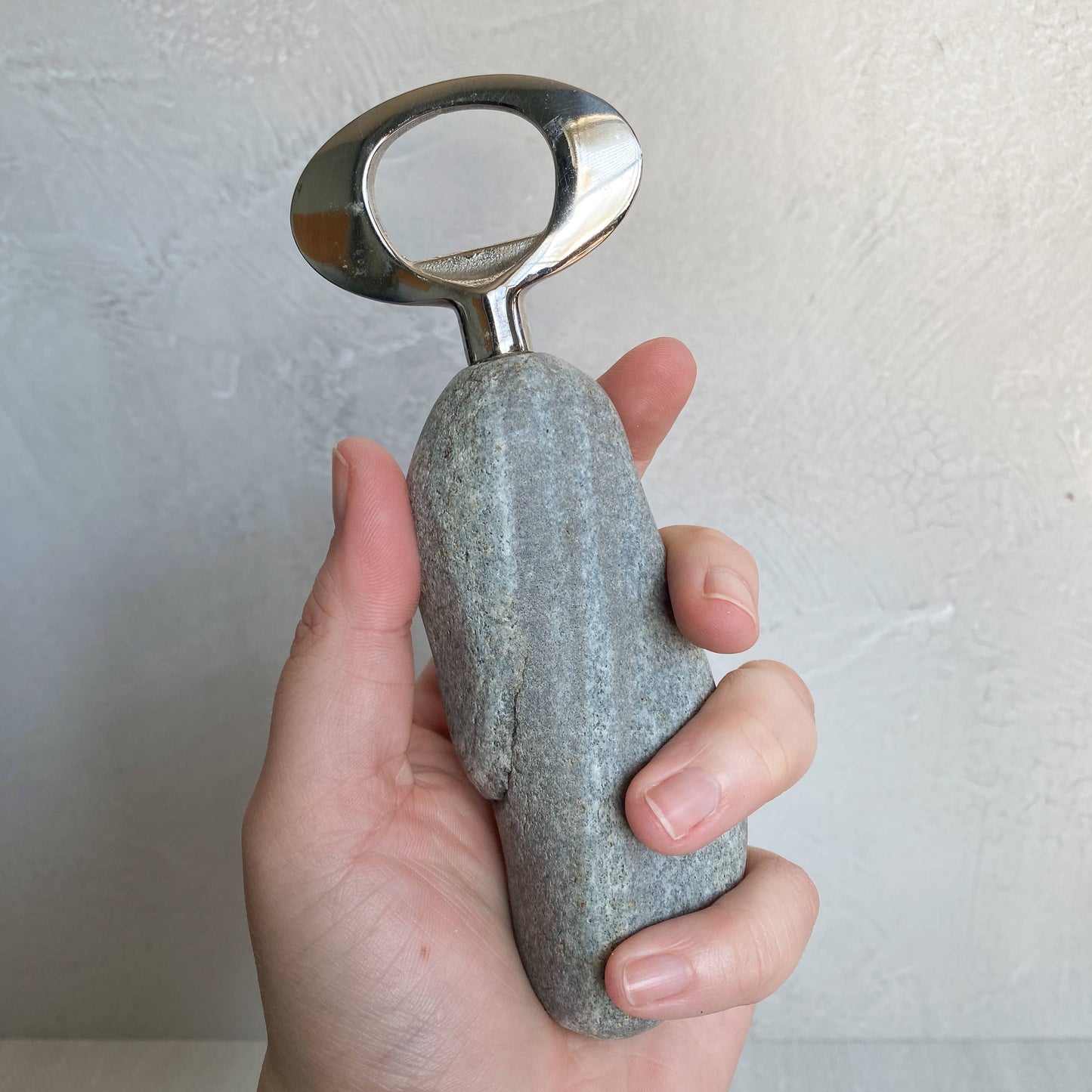 Nature-Inspired Stainless Steel  Stone Bottle Opener