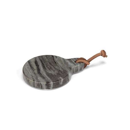 Round Spoon Rest/Dish with Loop-Black-5"L