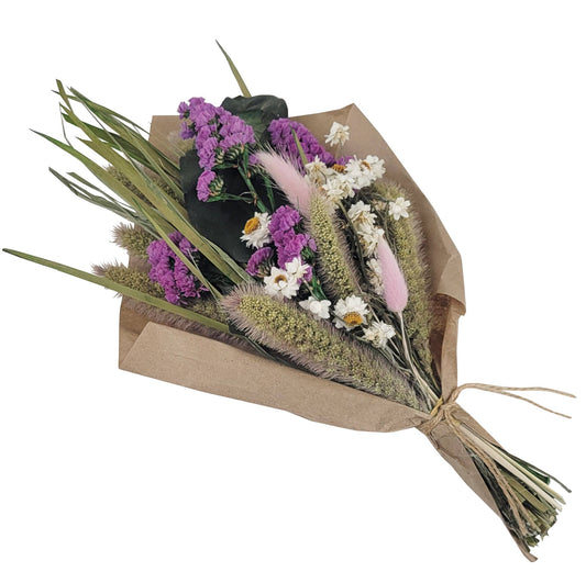 Petite 12" Bouquet: Magenta Statice Flowers
