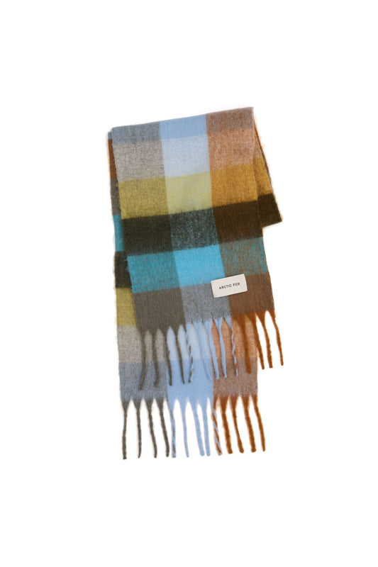 The Reykjavik Scarf - 100% Recycled - Blue/Orange - FW26