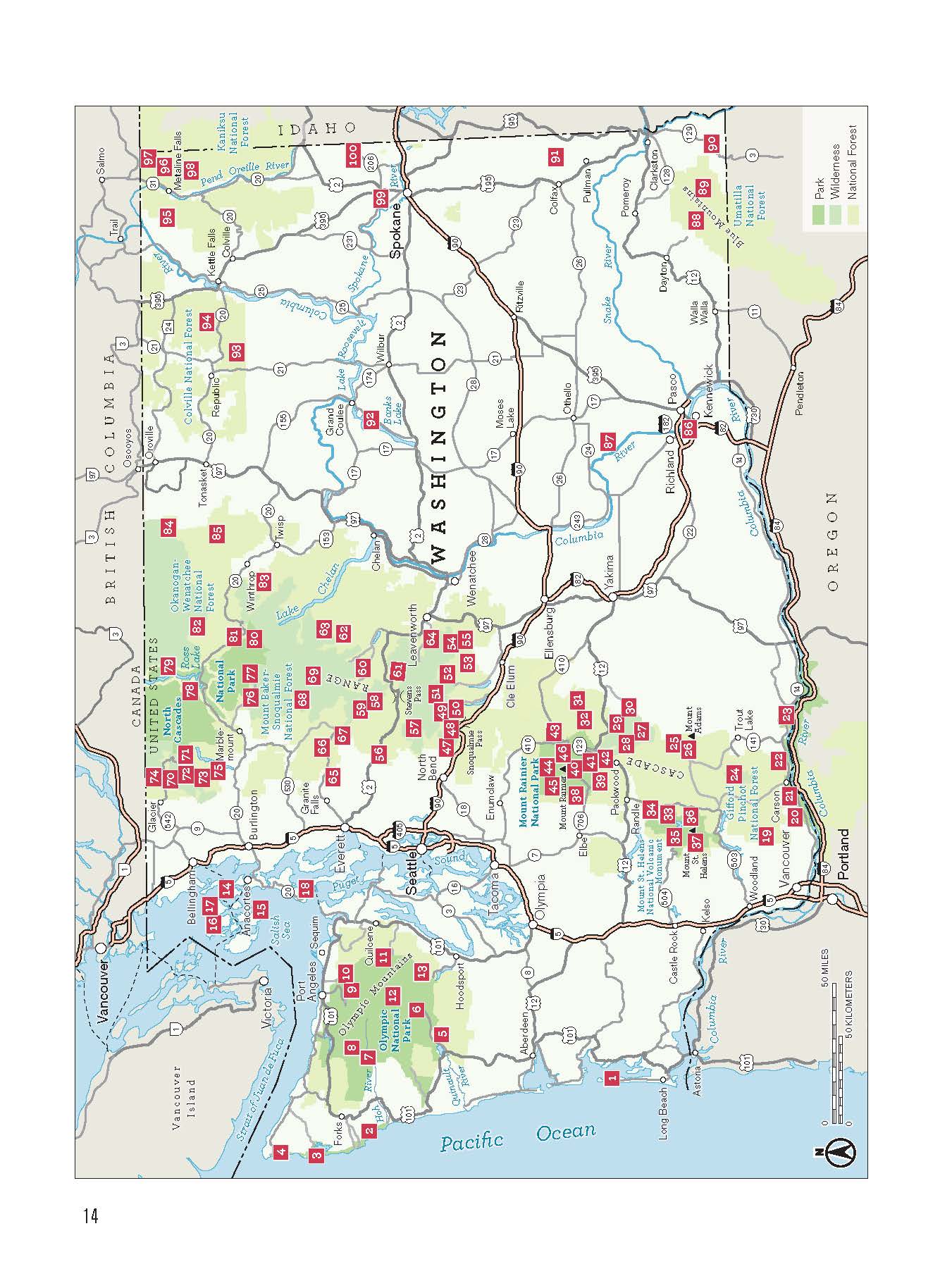 100 Classic Hikes: Washington, 3rd Edition