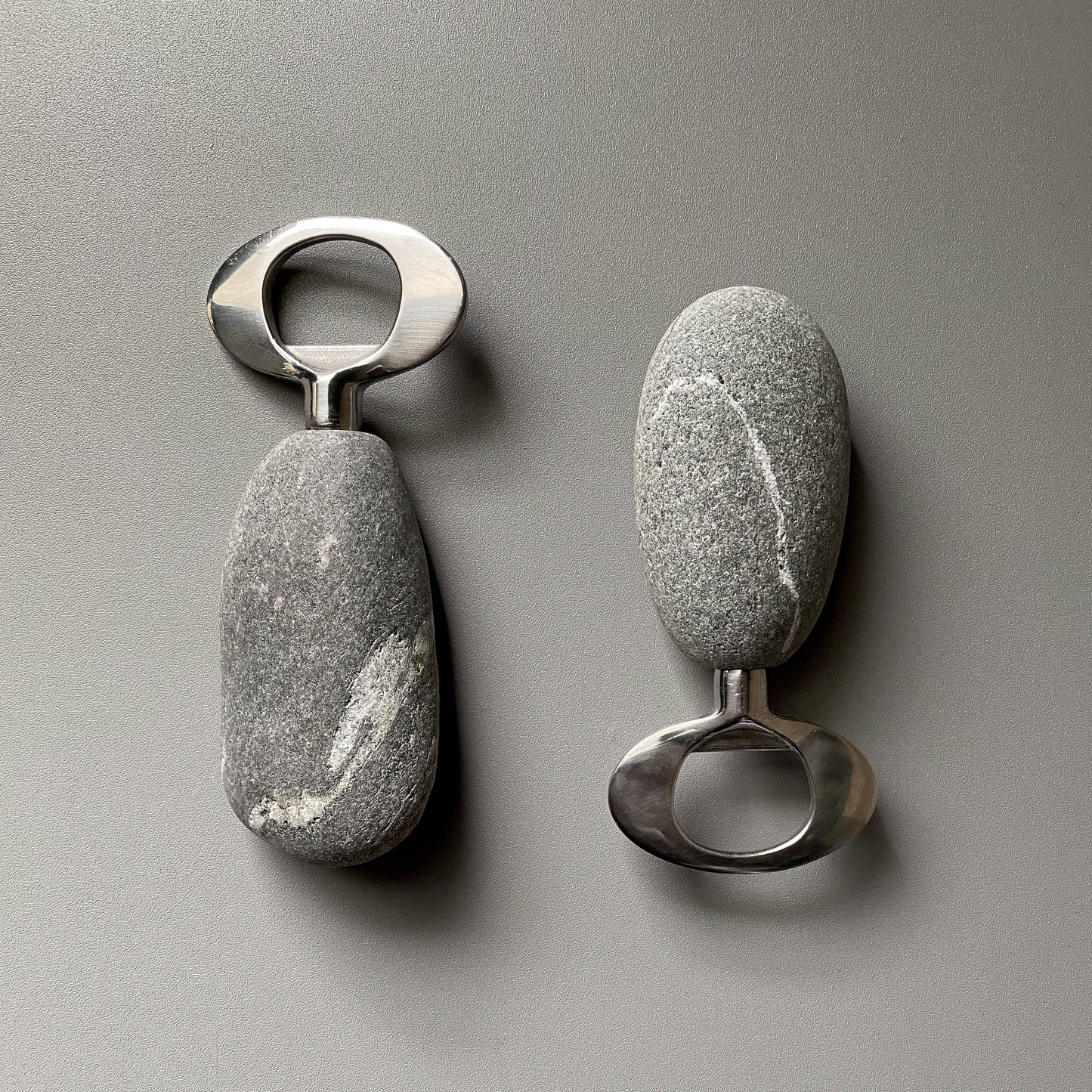 Nature-Inspired Stainless Steel  Stone Bottle Opener