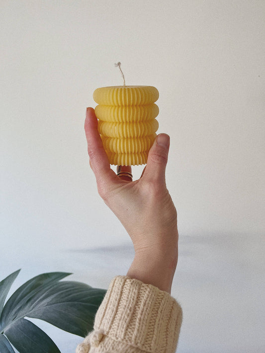 Fluted pillar candles no.2