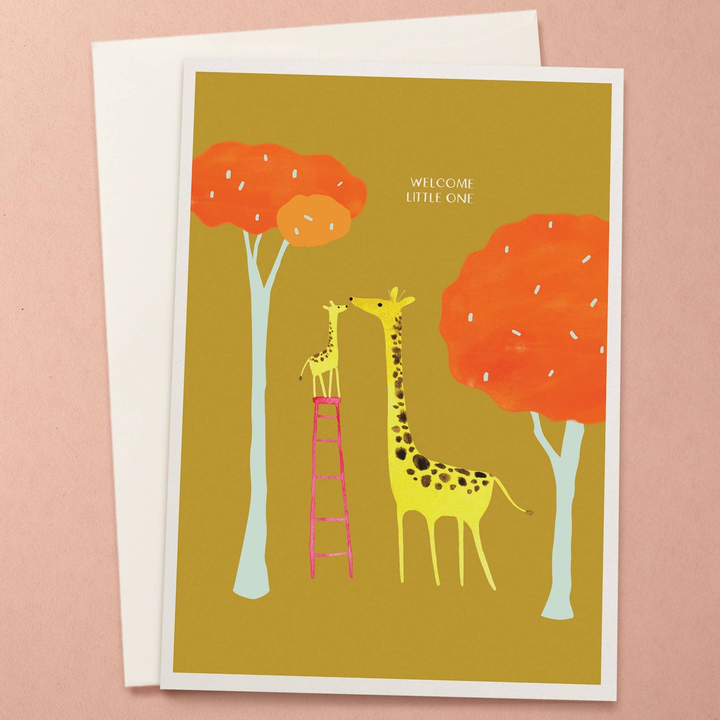 Giraffes New Baby Card